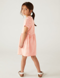 Pure Cotton Striped Dress (2-8 Yrs)
