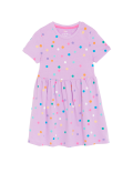Pure Cotton Spotted Dress (2-8 Yrs)