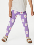 Cotton Rich Floral Leggings
