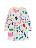Pure Cotton Abstract Print Dress (2-8 Yrs)