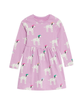 Pure Cotton Dalmatian Dress (2-8 Yrs)