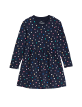 Pure Cotton Heart Dress (2-8 Yrs)