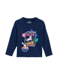 Pure Cotton Unicorn Printed Round Neck Top