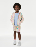 Cotton Rich Printed Zip Hoodie (2–8 Yrs)