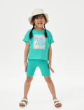 Pure Cotton Slogan T-Shirt (2-8 Yrs)