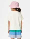 Pure Cotton Slogan T-Shirt (2-8 Yrs)