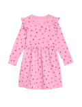 Pure Cotton Heart Frill Sleeve Dress (2-8 Yrs)