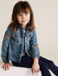 Embroidered Denim Jacket(2-7 Yrs)