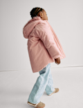 Cotton Rich Faux Fur Hooded Parka (2-8 Yrs)