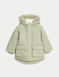 Cotton Rich Faux Fur Hooded Parka (2-8 Yrs)