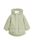 Cotton Rich Faux Fur Hooded Parka (2-8 Yrs)