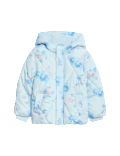 Floral Print Padded Hooded Coat (2-8 Yrs)