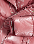 Metallic Waisted Hooded Parka (2-8 Yrs)