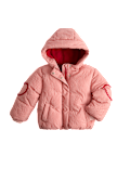 Gingham Hooded Puffer Coat (2-8 Yrs)