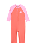 Colourblock Long Sleeve All In One Swimsuit (2-8 Yrs)