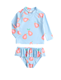 2 Piece Guava Long Sleeve Swim Set (2-8 Yrs)