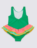 Colour Block Frill Swimsuit (3 Months - 7 Years)