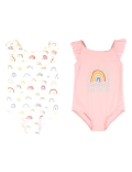2 Pack Rainbow Print Swimsuits (2-7 Yrs)