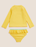 2pc Rainbow Print Rash Vest Set (2-7 Yrs)