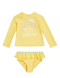 2pc Rainbow Print Rash Vest Set (2-7 Yrs)