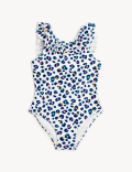 Leopard Print Frill Swimsuit
