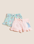 2pk Pure Cotton Frozen&trade; Shorts (2-7 Yrs)