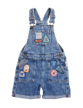 Natural History Museum Pure Cotton Embroidered Dungarees (2-7 Yrs)