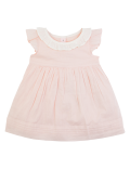 Cotton Dobby Frill Dress (0-3 Yrs)