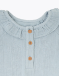 Cotton Frill Collar Woven Dress (0-3 Yrs)