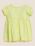 Pure Cotton Polka Dot Dress (0-3 Yrs)