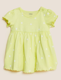 Pure Cotton Polka Dot Dress (0-3 Yrs)