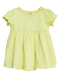 Pure Cotton Polka Dot Dress (0-3 Yrs)