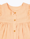 Pure Cotton Woven Dress (0-3 Yrs)