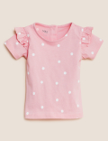 Pure Cotton Polka Dot T-Shirt (0-3 Yrs)