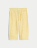 Pure Cotton Paperbag Trousers (0-3 Yrs)