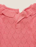 2pc Cotton Knitted Dress Outfit (0-3 Yrs)