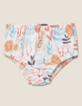 2pc Pure Cotton Tropical Dress and Knickers