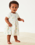 Pure Cotton Printed Round Neck Dress