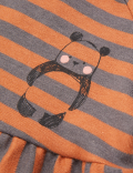 Cotton Stripe Panda Dress