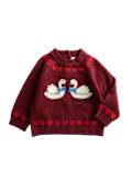 Knitted Swan Jumper (0-3 Yrs)