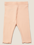 3pk Cotton Seahorse Leggings (0-3 Yrs)