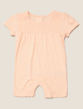 2pk Pure Cotton Seahorse Print Rompers