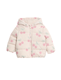Cherry Padded Hooded Lightweight Coat (0-3 Yrs)