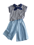 2 Piece Striped Top and Culottes Outfit (0-3 Yrs)
