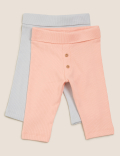 2pk Cotton Leggings