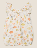 Pure Cotton Sea Life Print Playsuit