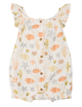 Pure Cotton Sea Life Print Playsuit