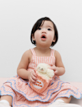Pure Cotton Striped Scallop Dress (0-5 Yrs)