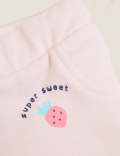 Cotton Rich Super Sweet Slogan Shorts (0-3 Yrs)