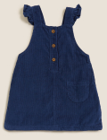 2pc Pure Cotton Cord Pinny Dress (0-3 Yrs)